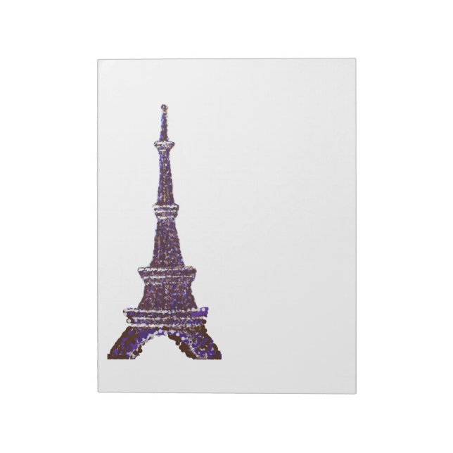 Bloc De Notas Torre Eiffel Pointillismo (Lado Izquierdo)