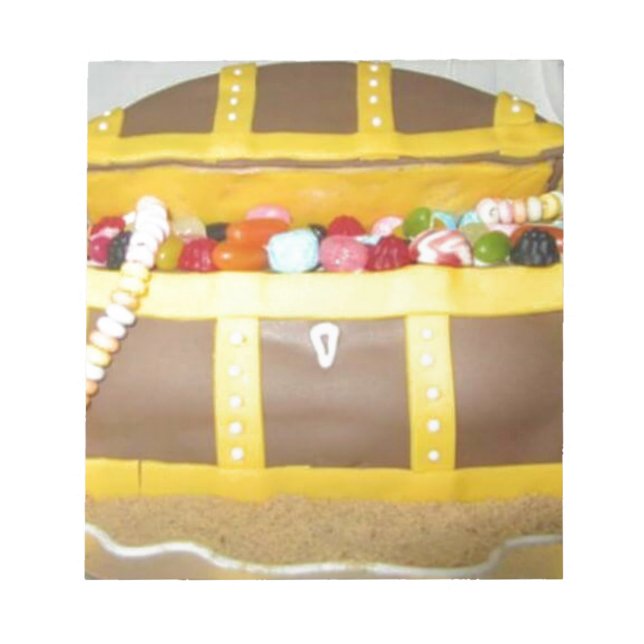 Bloc De Notas Torta de cofre del tesoro (Frente)