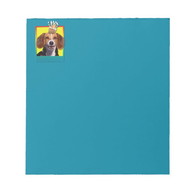 Bloc De Notas Torta de cumpleaños - Beagle (Frente)
