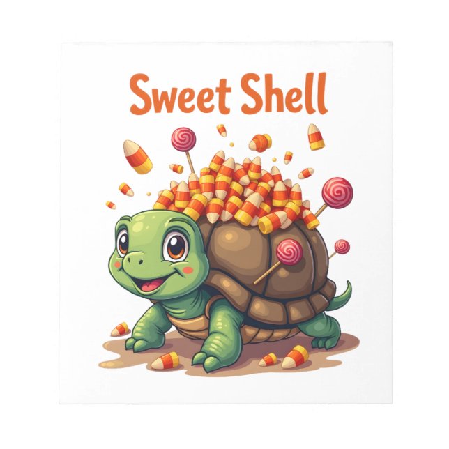 Bloc De Notas Tortuga de caparazón de caramelo (Frente)