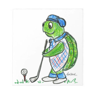 Bloc De Notas Tortuga de golf