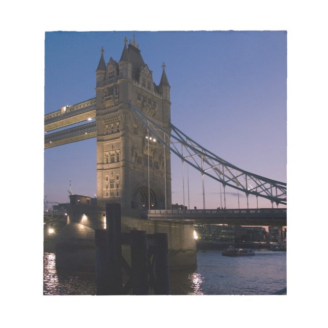 Bloc De Notas Tower Bridge London England Water Night (Frente)