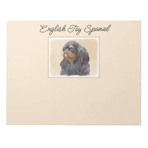 Bloc De Notas Toy English Spaniel Pintura Original Arte Animal