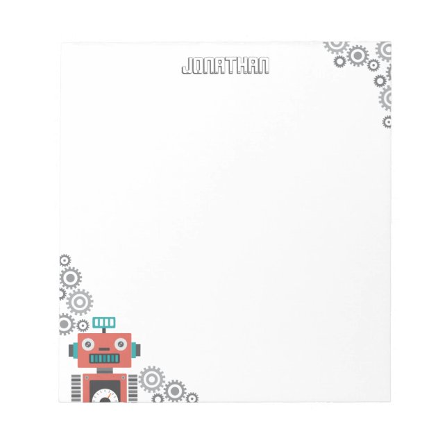 Bloc De Notas Toy Robot (Frente)