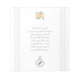 Bloc De Notas Traer un libro Invitar tarjeta Adventure Baby Show