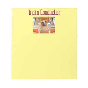 Bloc De Notas Train Conductor Locomotive Melody by Funnycomb