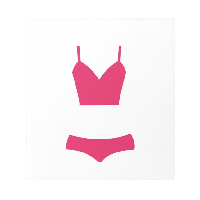Bloc De Notas Traje de baño rosa (Frente)