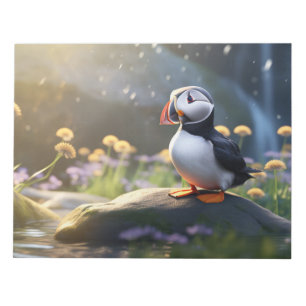 Bloc De Notas Tranquilidad del animal salvaje de ave Puffin