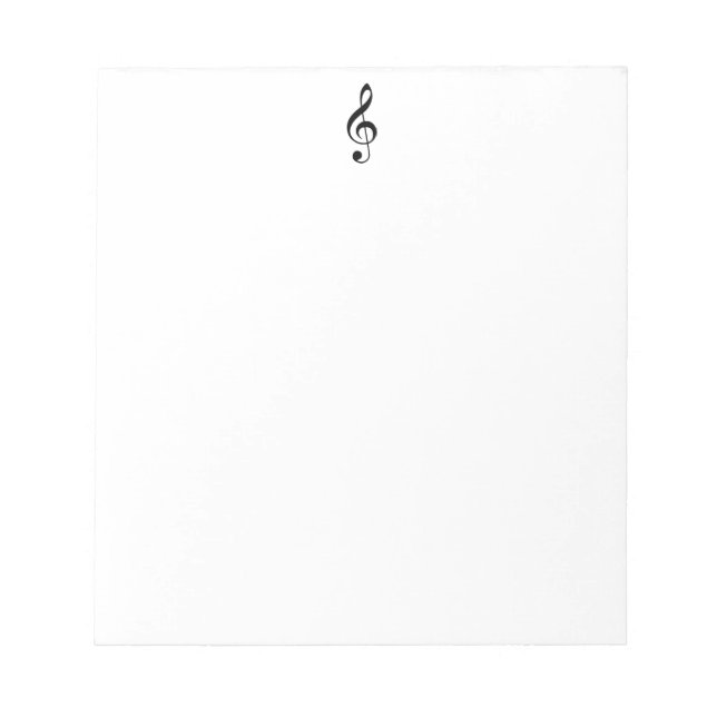 Bloc De Notas Treble Clef Notepad (Frente)