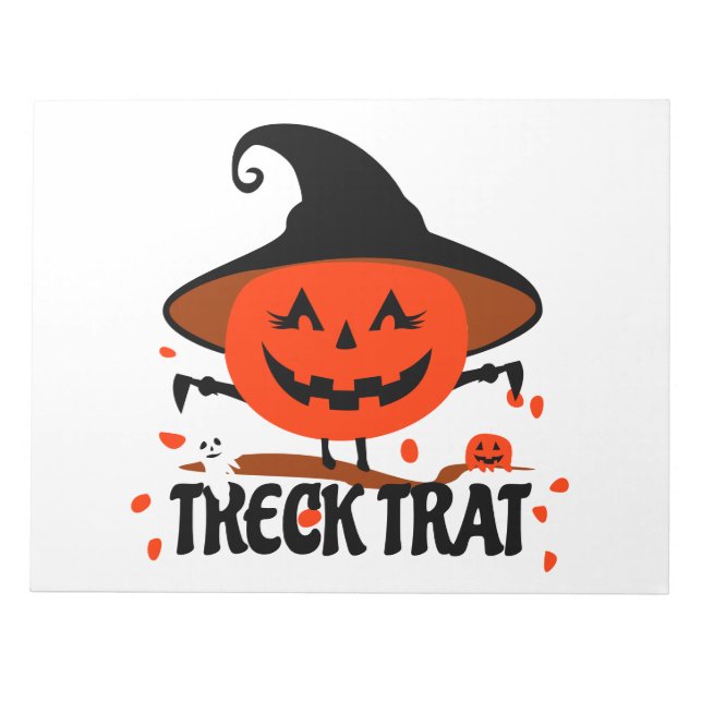 Bloc De Notas Treck Trat Pumpkin Sonriente (Frente)