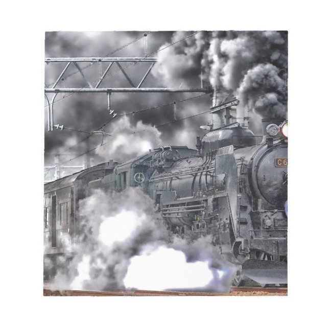 Bloc De Notas Tren de motores de vapor HDR Foto (Frente)