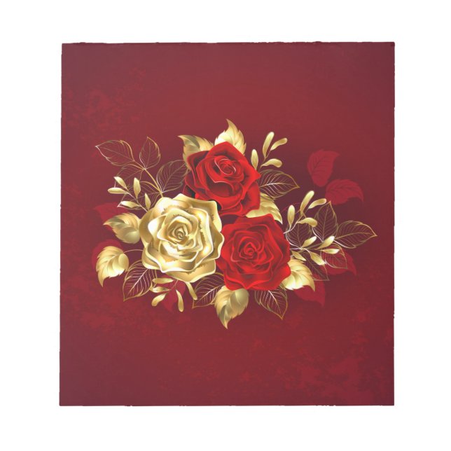 Bloc De Notas Tres Rosas Joyas (Frente)