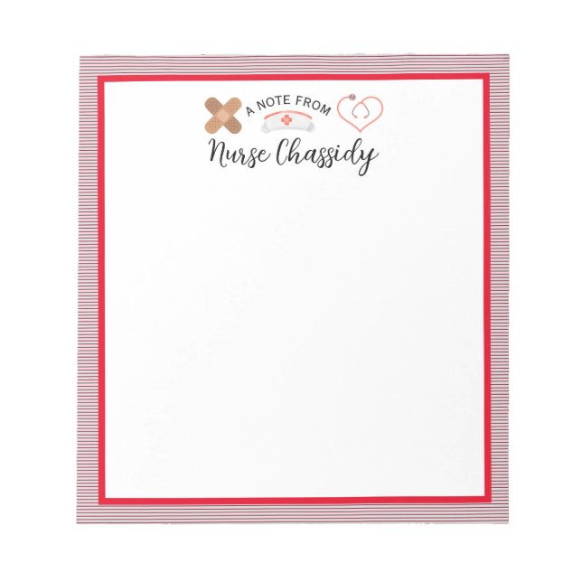 Bloc De Notas Trío de enfermeras escolares (Frente)