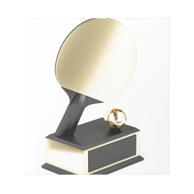 Bloc De Notas Trofeo de tenis de mesa (Frente)