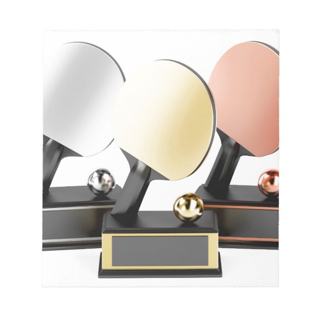 Bloc De Notas Trofeos de tenis de mesa (Frente)