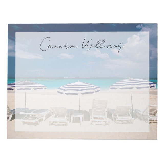 Bloc De Notas Tropical Beaches | Tropical Beach Anguilla (Frente)