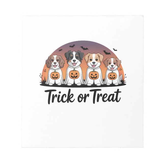 Bloc De Notas Truco o trato Halloween (Frente)