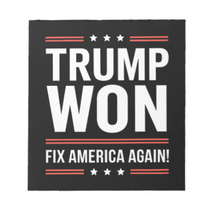 Bloc De Notas Trump Ganó MAGA Trump Ganador 2024 Arregla América