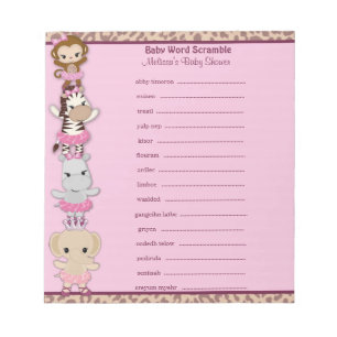 Bloc De Notas Tu Cute Ballerina Word Scramble TTC 40 páginas