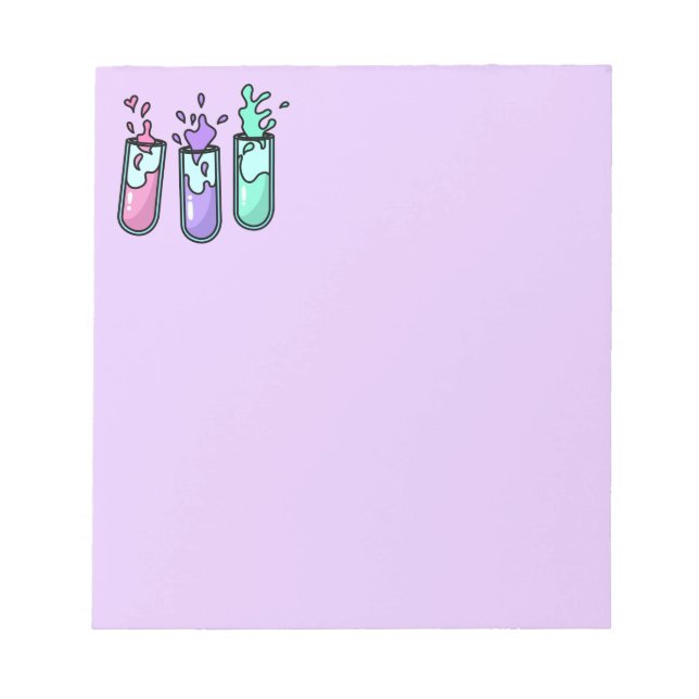 Bloc De Notas Tubos de prueba turbulentos (Frente)