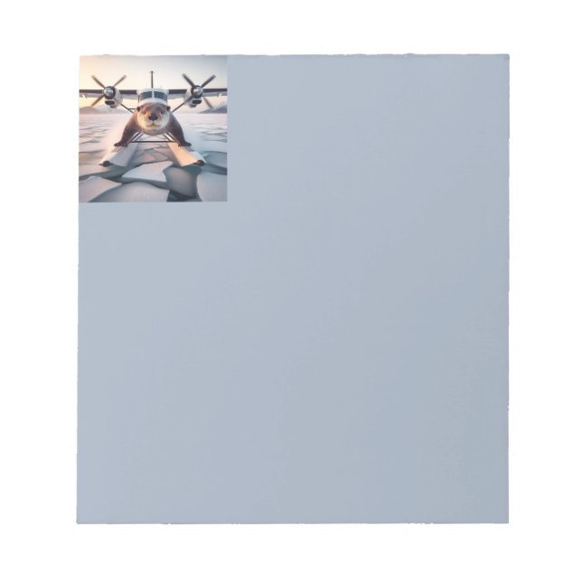 Bloc De Notas Turbo Prop Twin Engine Float Plane Bush Canadá (Frente)