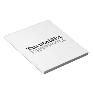 Bloc De Notas Turntablist ʇ sılqɐ ʇ uɹ n・