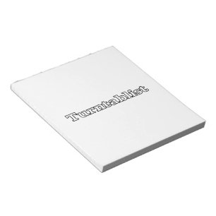 Bloc De Notas Turntablista