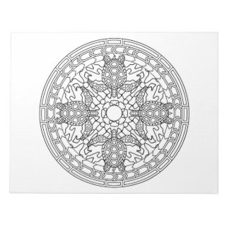 Bloc De Notas Turtles Mandala Coloreo Pad del libro