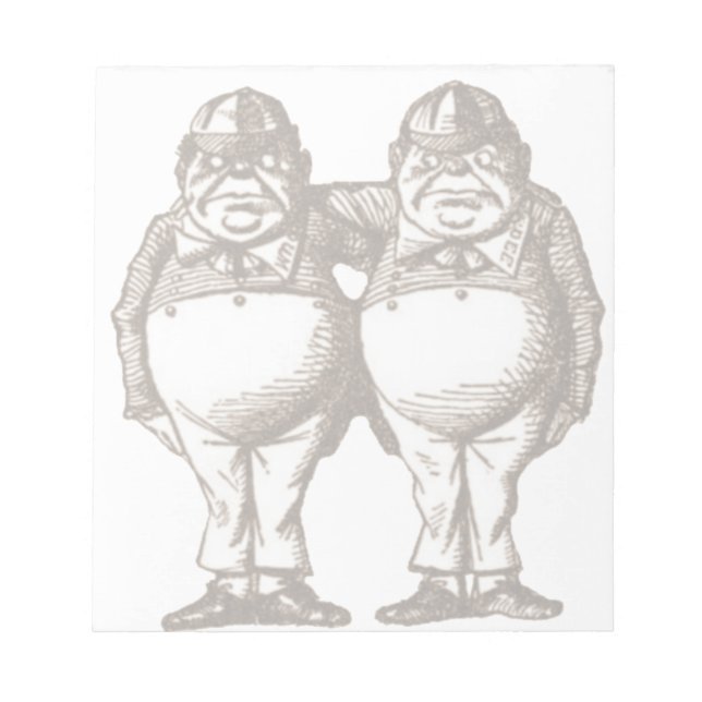 Bloc De Notas Tweedle Dee & Tweedle Dum Notepad (Frente)