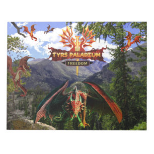 Bloc De Notas Tyrs Paladium Dragones Rojos Notepad