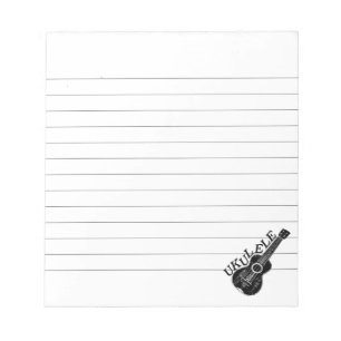 Bloc De Notas Ukulele Mensajes De Texto E Imagen Enlazados