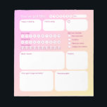 Bloc De Notas Ultimate Wellness Planner Notepad<br><div class="desc">Your day, your wellness, your way. The Mindful Productivity Daily Planner is designed to help you track your mood, energy, sleep, meals, and movement while keeping self-care front and center. With space to reflect on what went well today, plan tomorrow’s priorities, and color your way through hydration, energy, and sleep,...</div>