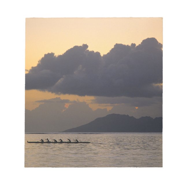 Bloc De Notas Un equipo de canoas de ultraligero practica frente (Frente)