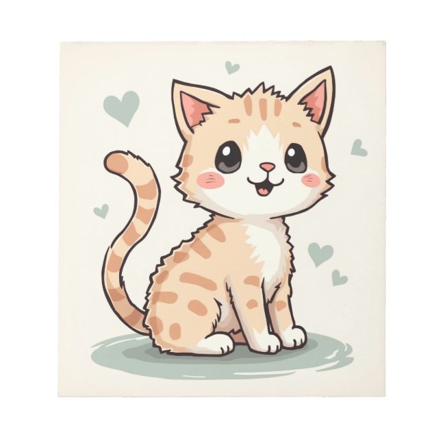 Bloc De Notas un gato lindo (Frente)