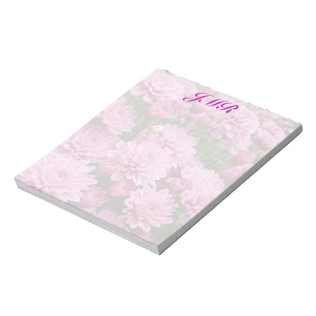 Bloc De Notas Un mar de crisantemos rosados #2 (Lado Izquierdo)