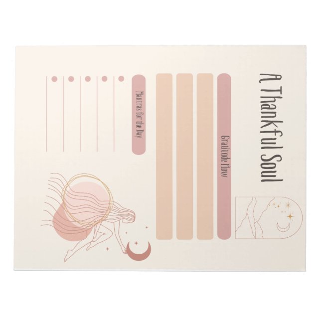 Bloc De Notas Un Notepad Del Alma Agradecido (Frente)