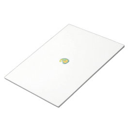 Bloc De Notas un paisley amarillo y verde con hojas y flores