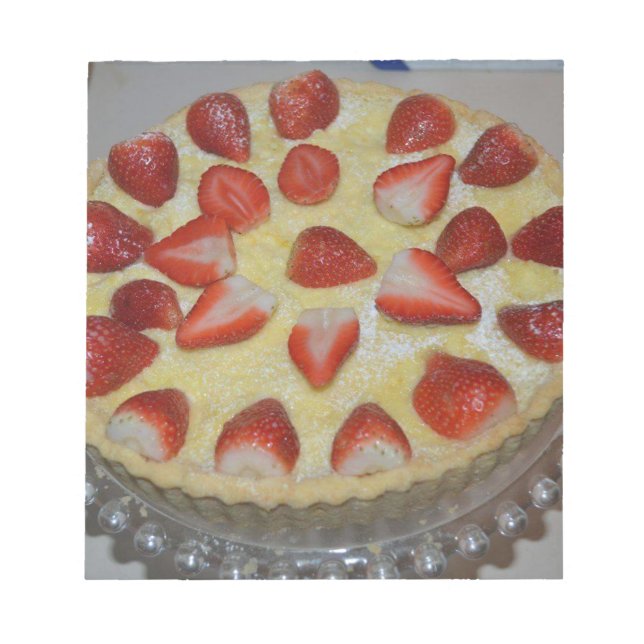 Bloc De Notas Un pastel de fresa (Frente)