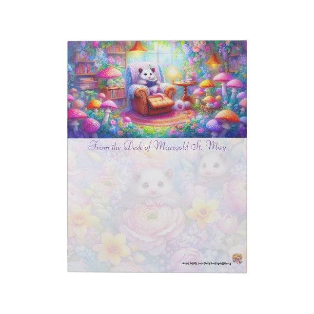 Bloc De Notas Un Possum Y Su Libro (Lado Izquierdo)