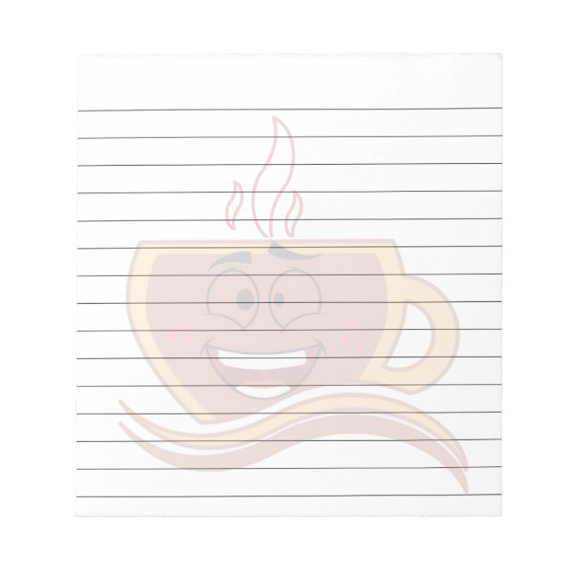 Bloc De Notas Un verdadero adicto al café  (Frente)
