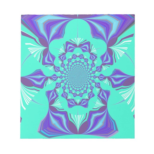 Bloc De Notas ¡Una mezcla de Kaleidoscope y Mandala Art! (Frente)