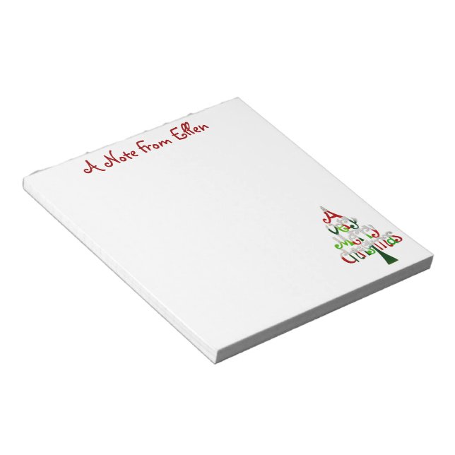 Bloc De Notas Una Navidad muy alegre (Lado Derecho)