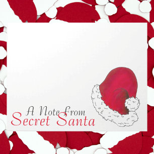 Bloc De Notas Una nota del secreto de Santa Claus Feliz Navidad
