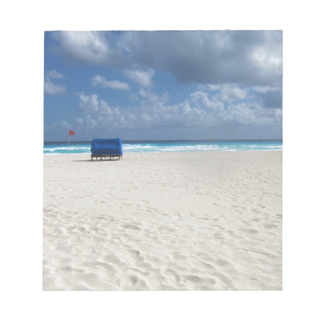 Bloc De Notas Una silla de playa espera (Frente)