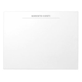 Bloc De Notas Único moderno minimalista simple