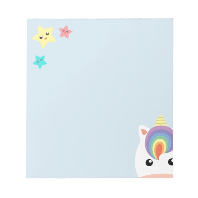 Bloc De Notas Unicorn & Stars (Frente)