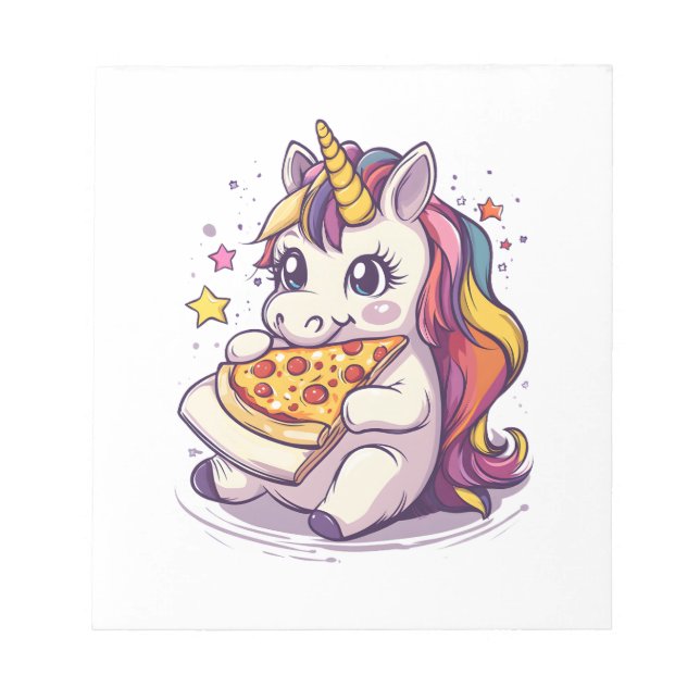 Bloc De Notas Unicornio de la Fiesta de Pizza (1) (Frente)