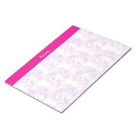 Bloc De Notas unicornio & personaliza tu nombre 