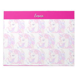 Bloc De Notas unicornio & personaliza tu nombre 