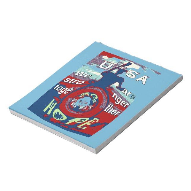 Bloc De Notas Unidos en la esperanza: Más fuerte juntos - Impres (Lado Izquierdo)